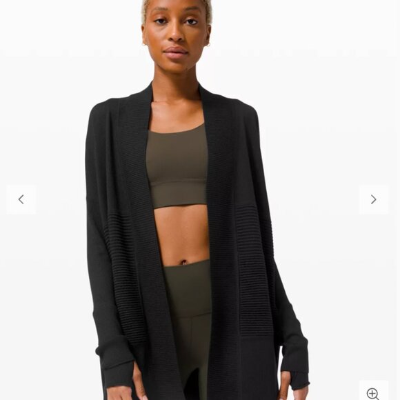 Lululemon Merino Wool Sit In Lotus Wrap Cardigan - Picture 5 of 15